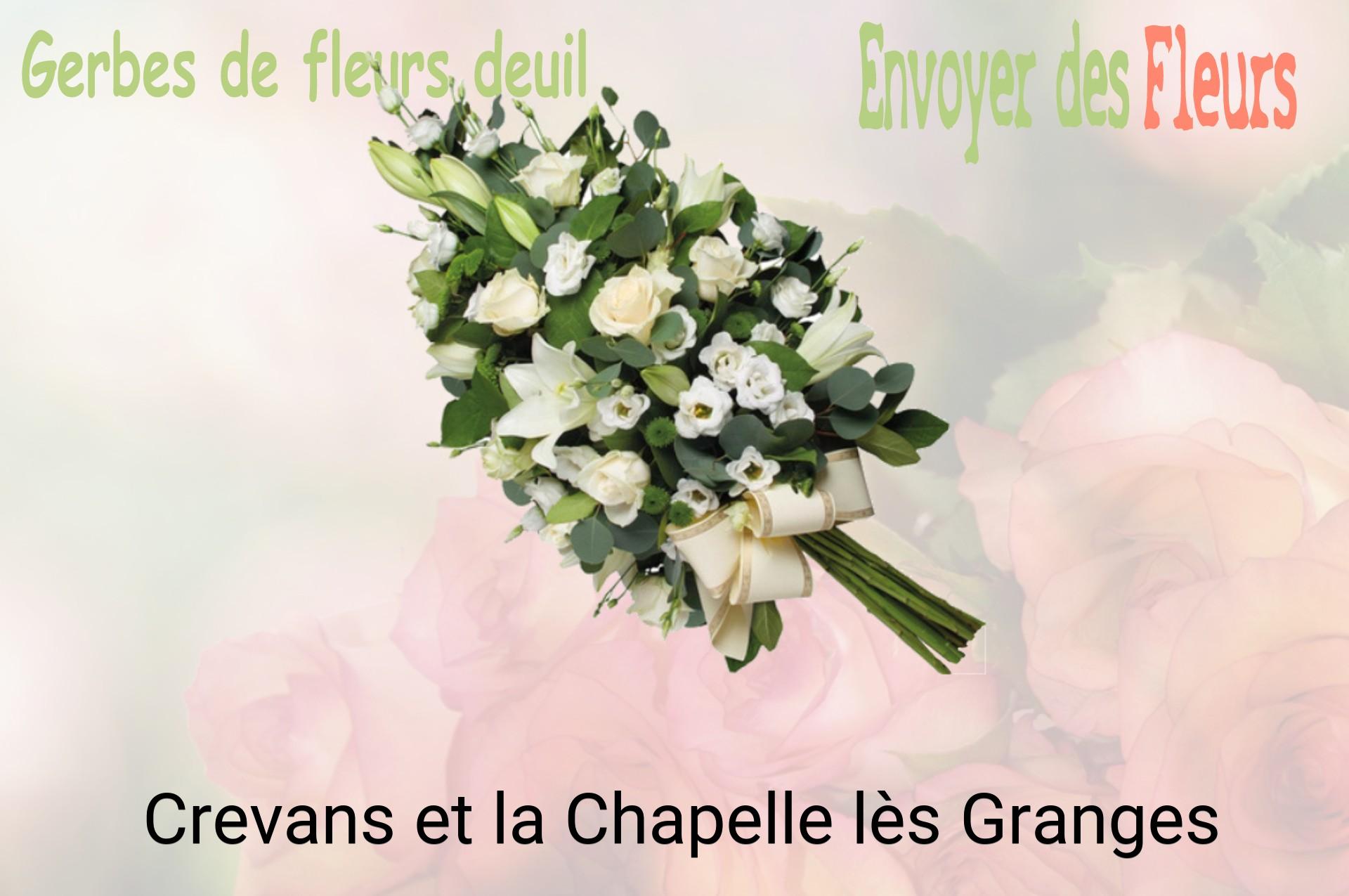 Gerbe de fleurs de deuil livrée à Crevans-et-la-Chapelle-lès-Granges